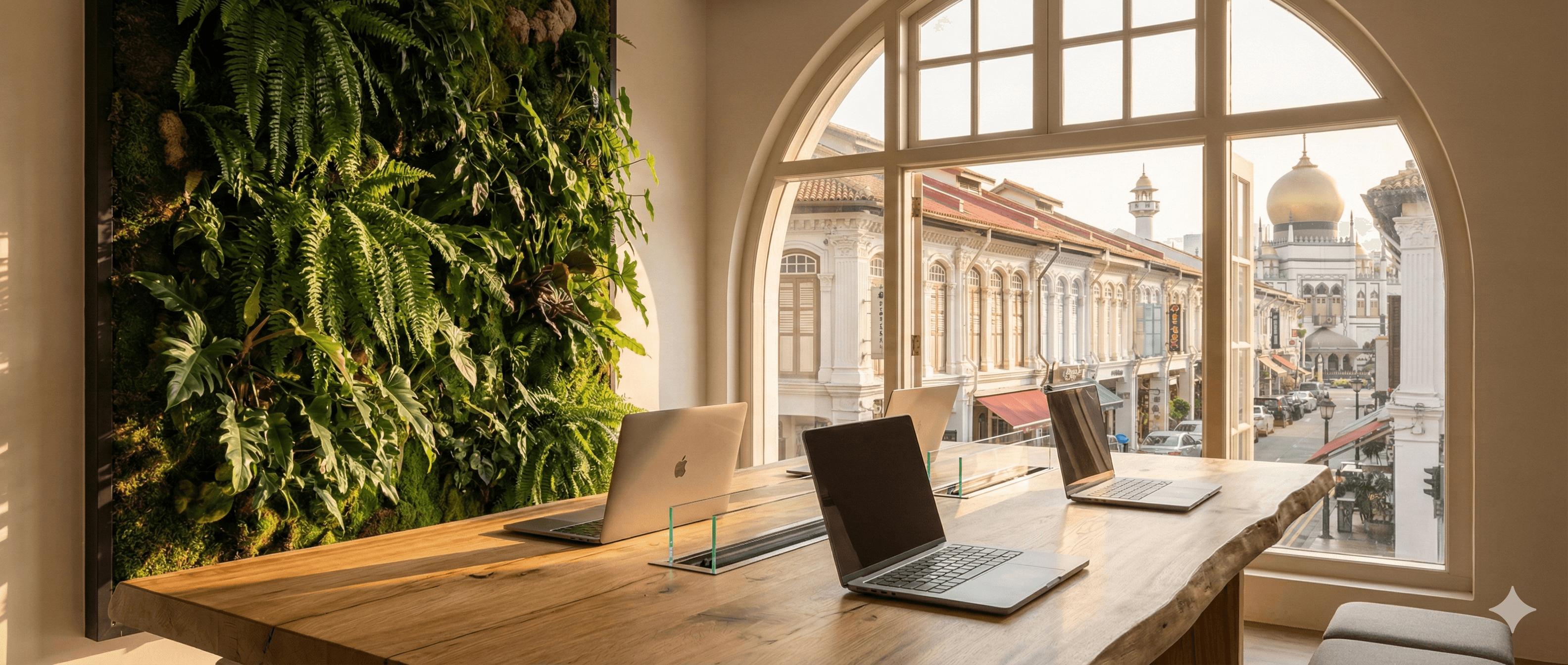 Ventura premium coworking space interior in Singapore